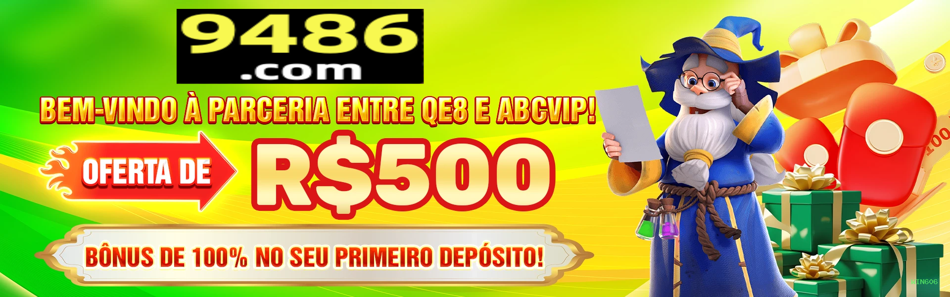 Imagem promocional dos ganhos da WIN606