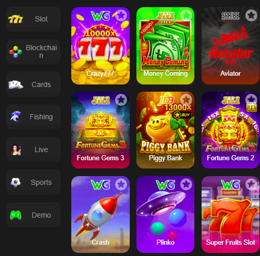 Main screen of boom bet game page for PK players - 4